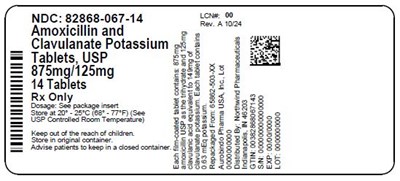 Label - 82868 067 14   Rev A 10 24